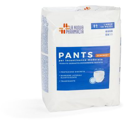 Pants assorbenti discreet per incontinenza moderata - Large 10 pezzi