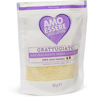 Formaggio grattugiato senza lattosio