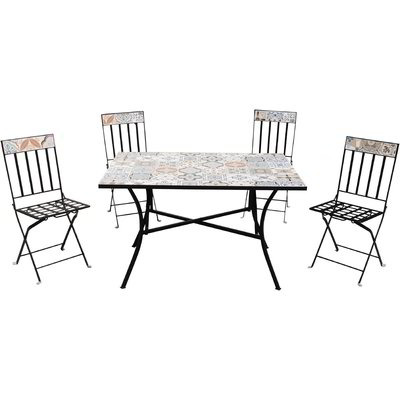 Set tavolo rettangolare da giardino Sicily
