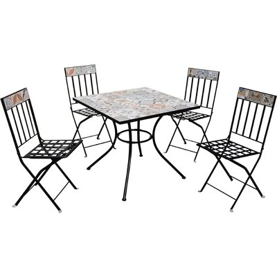 Set tavolo quadrato da giardino Sicily