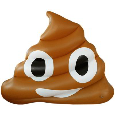 Materassino gonfiabile "Face Poop"