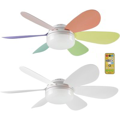Ventilatore da soffitto con pale colorate "Beper"