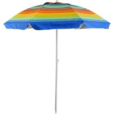 Ombrellone a righe Ø 200 cm - Arcobaleno