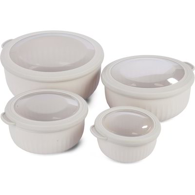 Set 4 insalatiere con coperchio