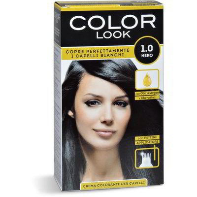 Crema colorante per capelli 1.0 nero