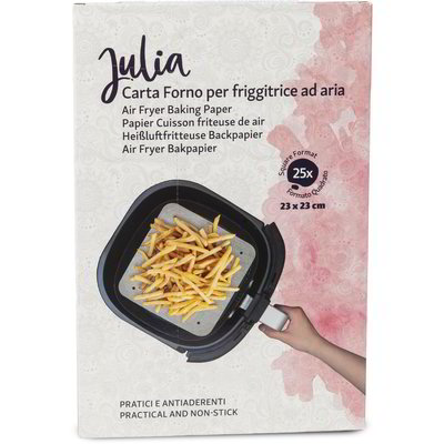Carta forno quadrata per friggitrice ad aria