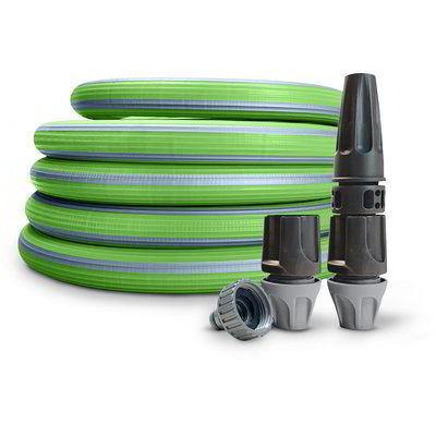 Kit tubo da giardino estensibile con accessori