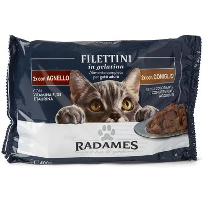 FILETTI GATTO AGNEL/CONIGL.4x100g