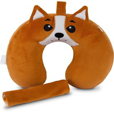 Set cuscino da viaggio e copricintura - Cane