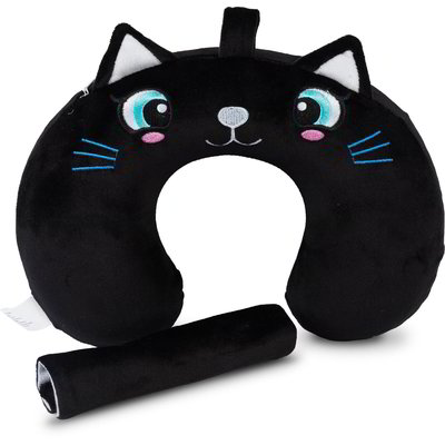 Set cuscino da viaggio e copricintura - Gatto