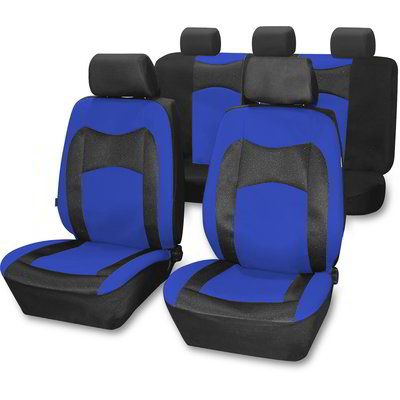 Set coprisedile per auto - Blu e nero