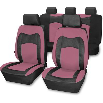 Set coprisedile per auto - Nero e rosa