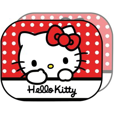 Set 2 tendine laterali per auto "Hello Kitty"