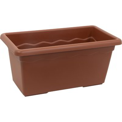 Fioriera in plastica 100x44x40 h cm - Terracotta