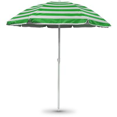 Ombrellone in acciaio e nylon - Rigato verde