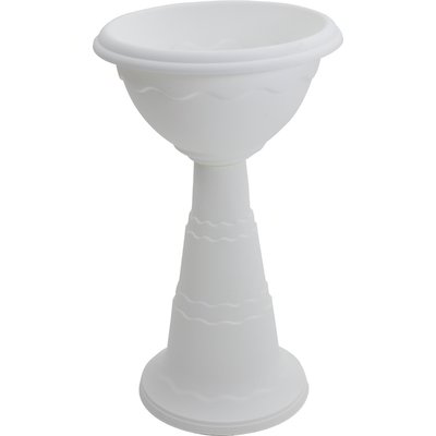 Vaso con calice alto Ø 42X72H CM - Bianco