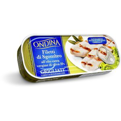 Filetti di sgombro grigliati all'olio extra vergine di oliva 10%