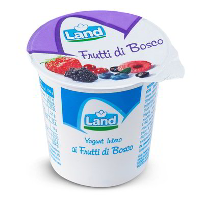 Yogurt intero ai frutti di bosco
