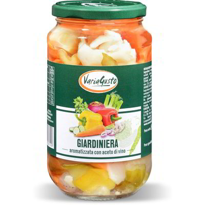 Giardiniera aromatizzata con aceto di vino