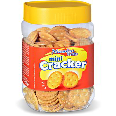 Snack mini crackers in barattolo