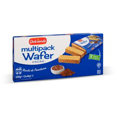 Wafer al cacao multipack 5 pezzi