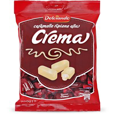 Caramelle ripiene alla crema