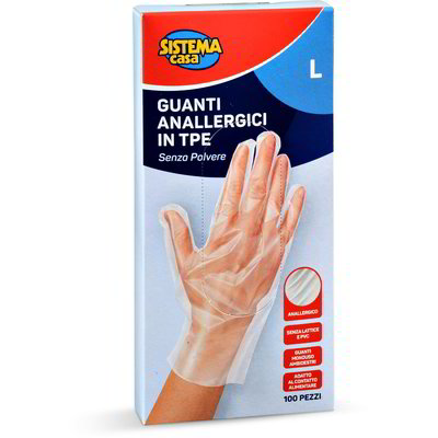Guanti monouso anallergici taglia L