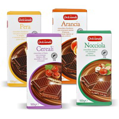 Tavoletta cioccolato ripiena vari gusti