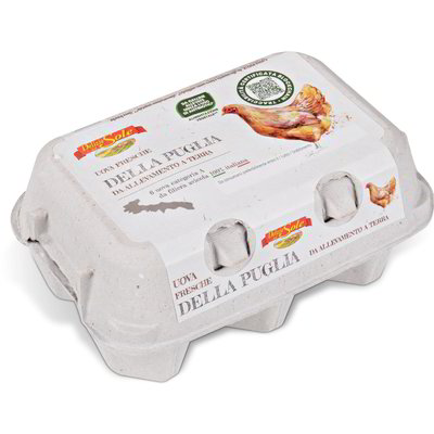 Uova fresche della Puglia da allevamento a terra