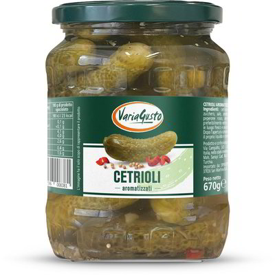 Cetrioli aromatizzati