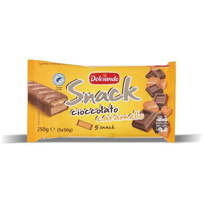 Snack cioccolato e caramello 5 pezzi