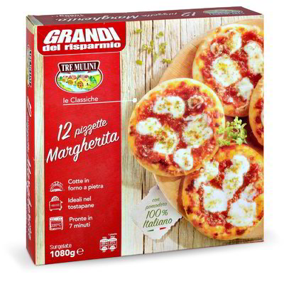 Pizzette margherita surgelate 12 pezzi