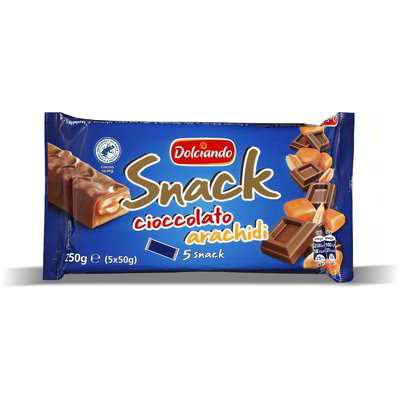 Snack cioccolato arachidi