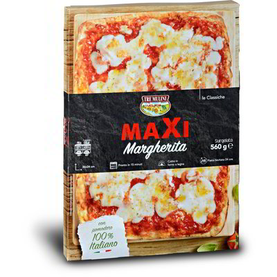 Pizza margherita maxi surgelata