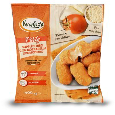 Supplì di riso con mozzarella e pomodoro surgelati