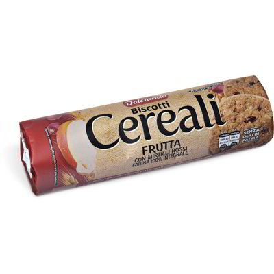 Biscotti ai cereali con mirtilli rossi
