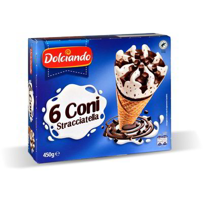 Coni gelato stracciatella 6 pezzi