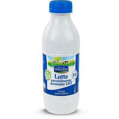 Latte parzialmente scremato UHT a lunga conservazione