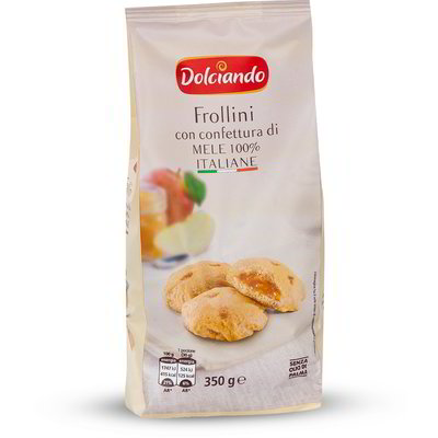 Biscotti frollini con confettura di mele