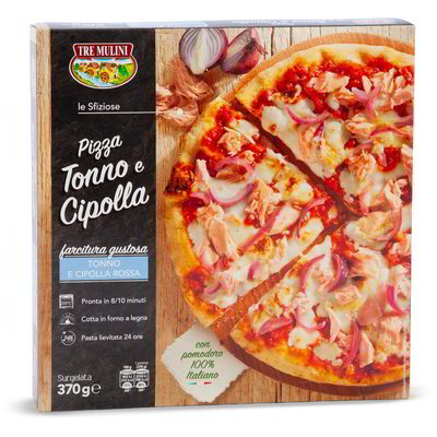 Pizza tonno e cipolla surgelata