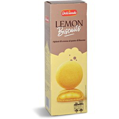 Biscotti ripieni con crema al limone