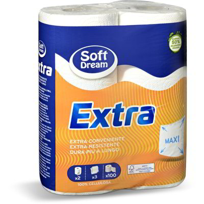 Rotolo asciugatutto extra resistente 2 rotoli