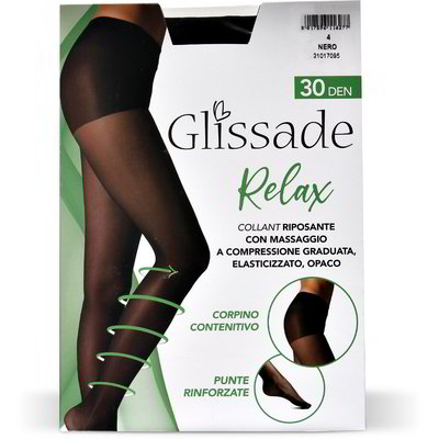 Collant "Relax" 30 den taglia 4 nero