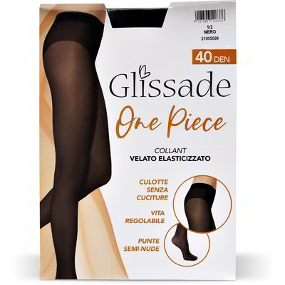 Collant one piece 40 den taglia 1/2 nero