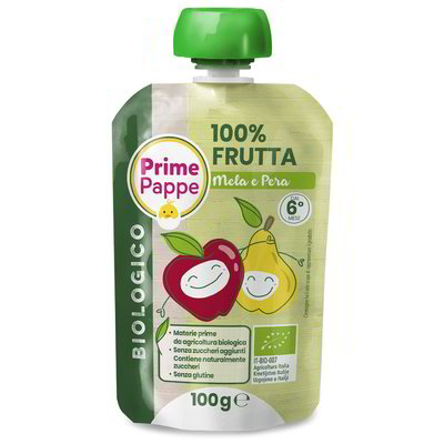 Purea mela e pera Bio