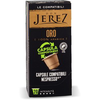 Capsule caffè oro 100% arabica compatibili Nespresso 20 pezzi