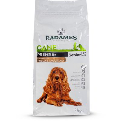 Crocchette Premium con pollo e tacchino per cani senior