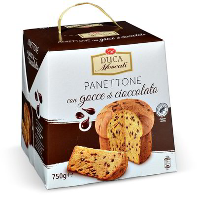 Panettone con gocce di cioccolato