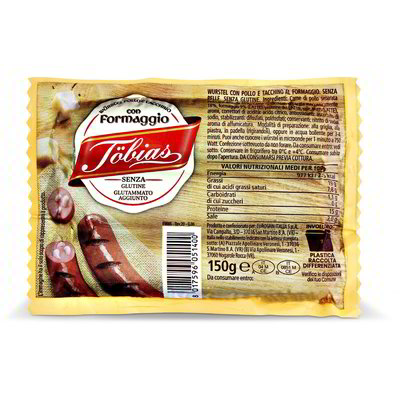 Wurstel di pollo e tacchino con formaggio