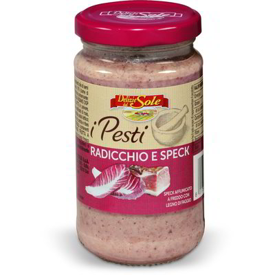 Pesto radicchio e speck